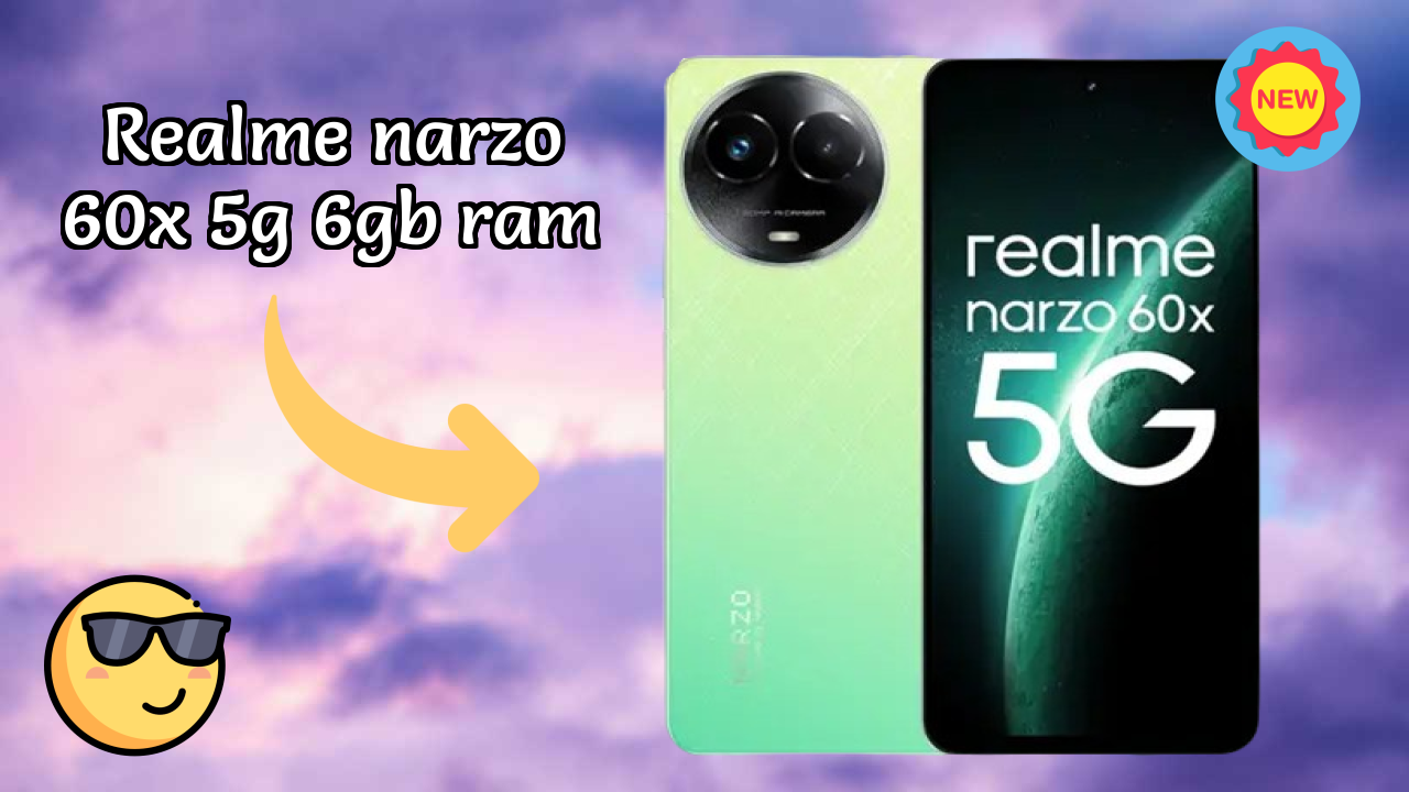 Realme Narzo 60X 5G 6GB RAM Display Technology: 6.72 Inches (17.07 Cm) Screen