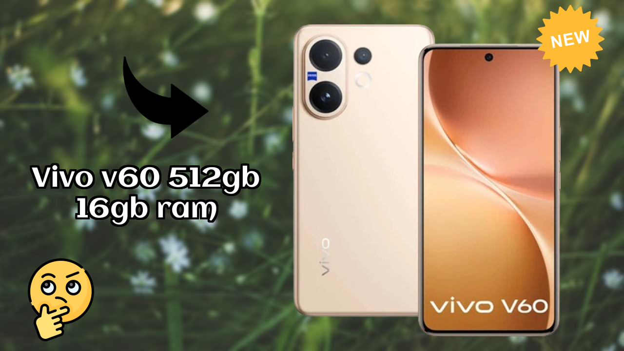 Vivo V60 512GB 16GB RAM Performance: 16 GB RAM Handles Heavy Tasks